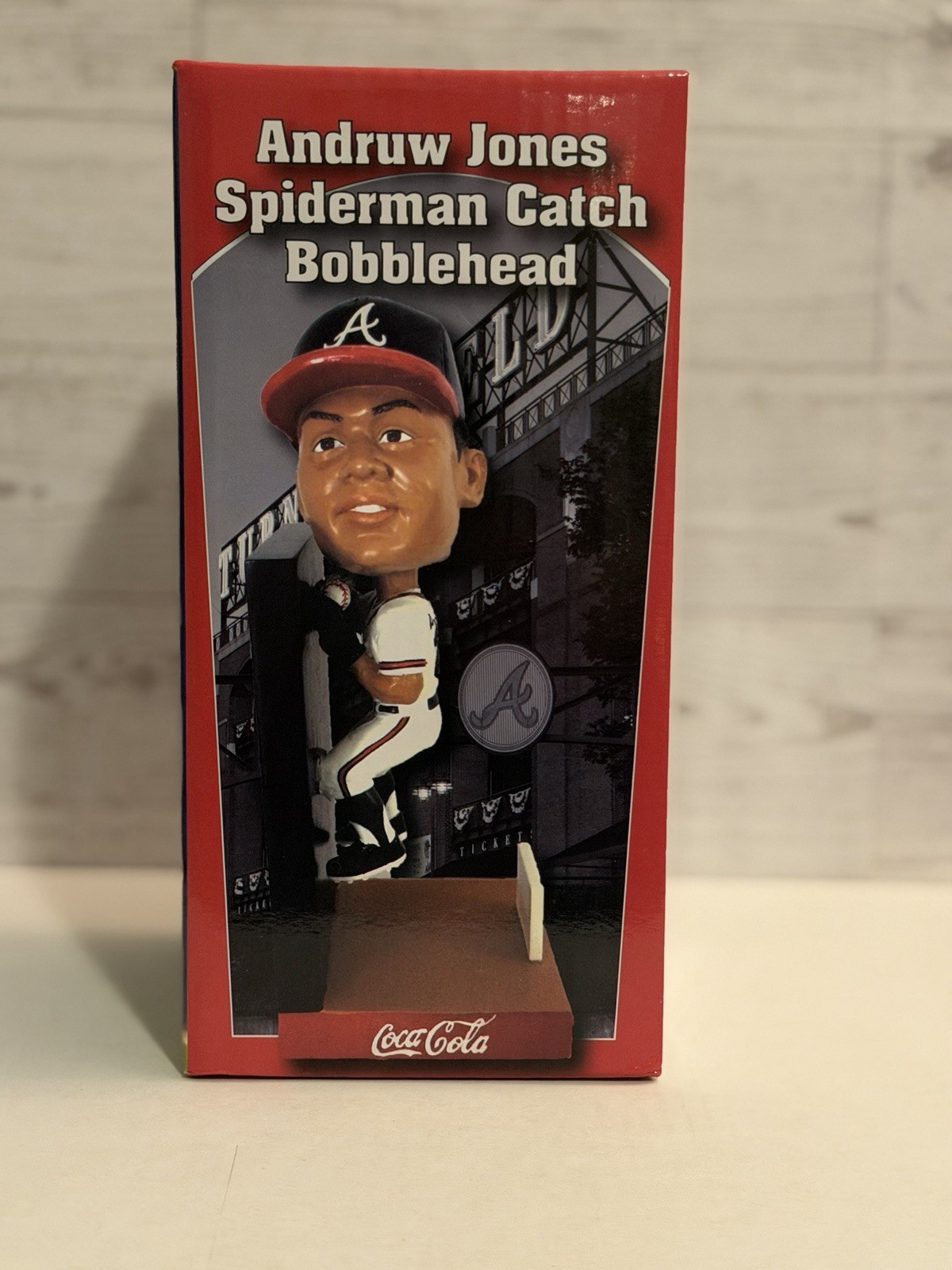 Andruw Jones Bobblehead Atlanta Braves Spiderman Catch MLB Baseball UNOPENED