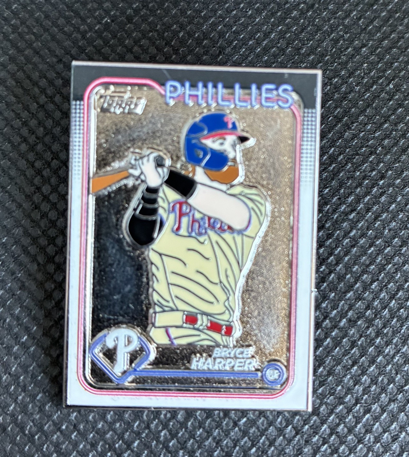 2024 Topps Series 1 Bryce Harper Phillies Enamel Collector Pin #6/10 RARE METAL 2024 Topps Series 1 Bryce Harper Phillies Enamel Collector Pin #6/10 RARE METAL
