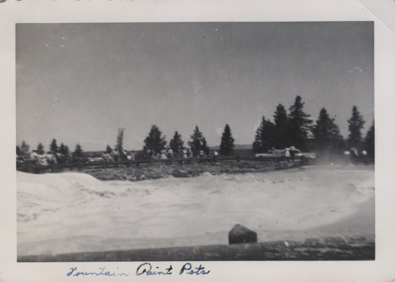 1949 Fountain Paint Pots Yellowstone Original Photo 1949 Fountain Paint Pots Yellowstone Original Photo