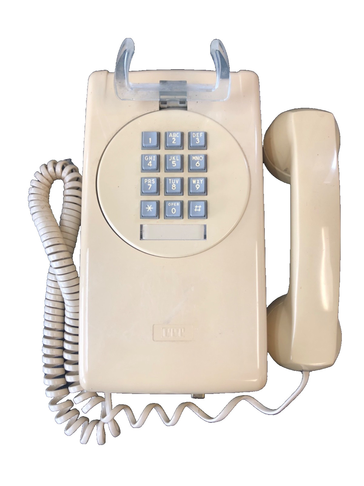 Vintage Cortelco Push Button Wall Telephone Beige w/ Volume Control MADE IN USA Vintage Cortelco Push Button Wall Telephone Beige w/ Volume Control MADE IN USA