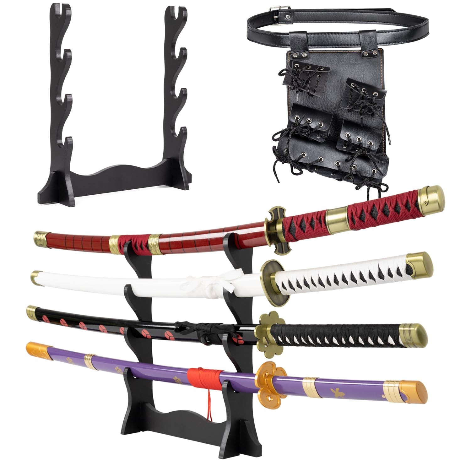 Roronoa Zoro Katana Set Real Metal 41 Inch Carbon Steel Roronoa Zoro Katana Set Real Metal 41 Inch Carbon Steel