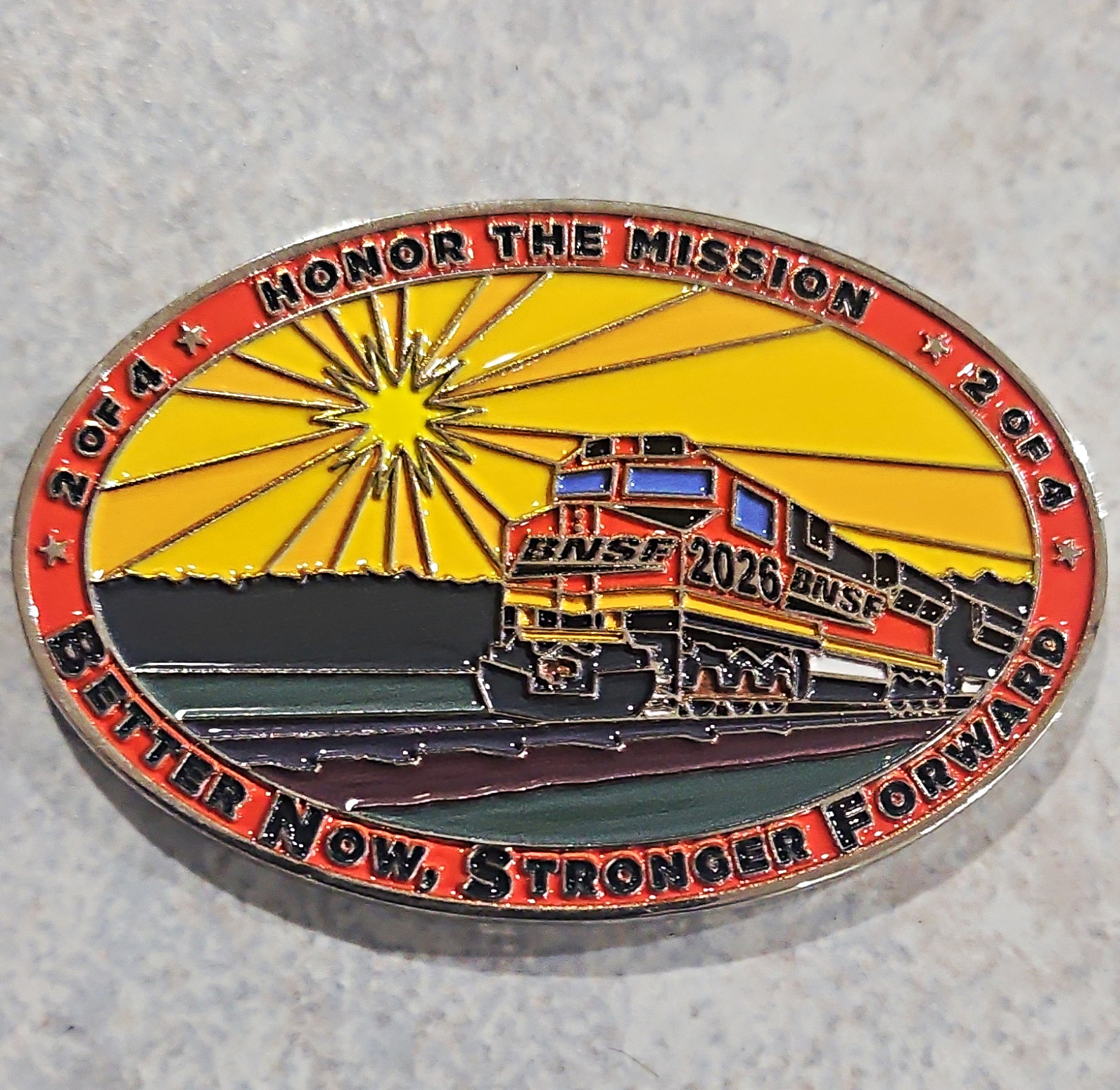 BNSF Railway 2026 Collectible - Now Stronger Forward Honor Mission BNSF Railway 2026 Collectible - Now Stronger Forward Honor Mission