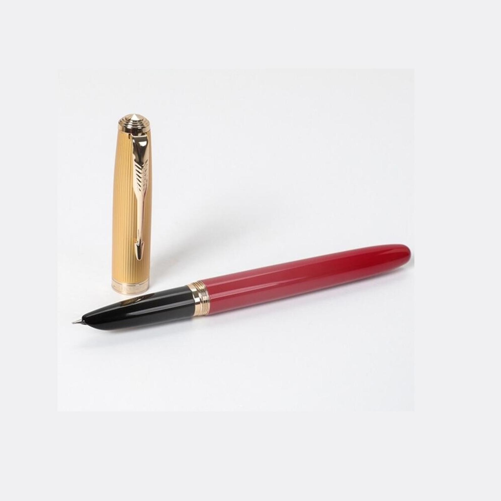 Vintage Jinhao 85 Fountain Pen Golden Clip Extra Fine EF Nib 0.38mm Nice Gift