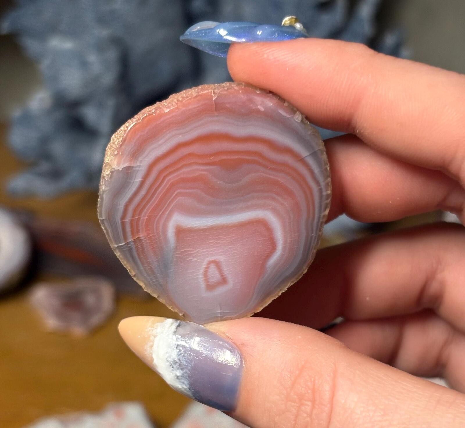 Queensland Creek Agate • Natural Australian Banded Stone • Polished Specimen