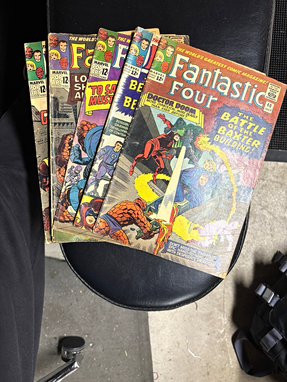 Marvel Fantastic Four Comic Books. Lot of 5. #40,41,42,43,44. 1965. Silver Age Marvel Fantastic Four Comic Books. Lot of 5. #40,41,42,43,44. 1965. Silver Age