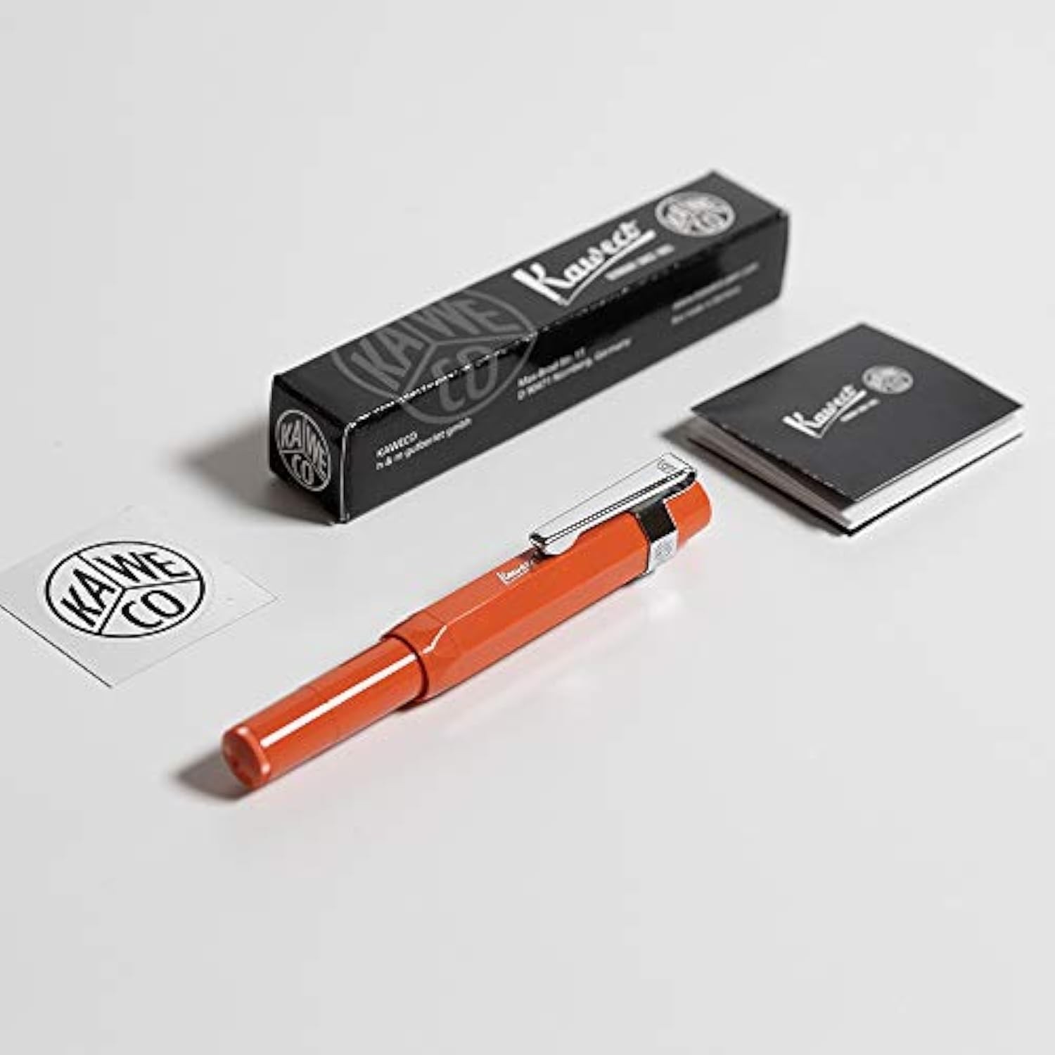 Kaweco Sport Skyline Fountain Pen Fox, Fine Sport Octagonal Clip Chrome
