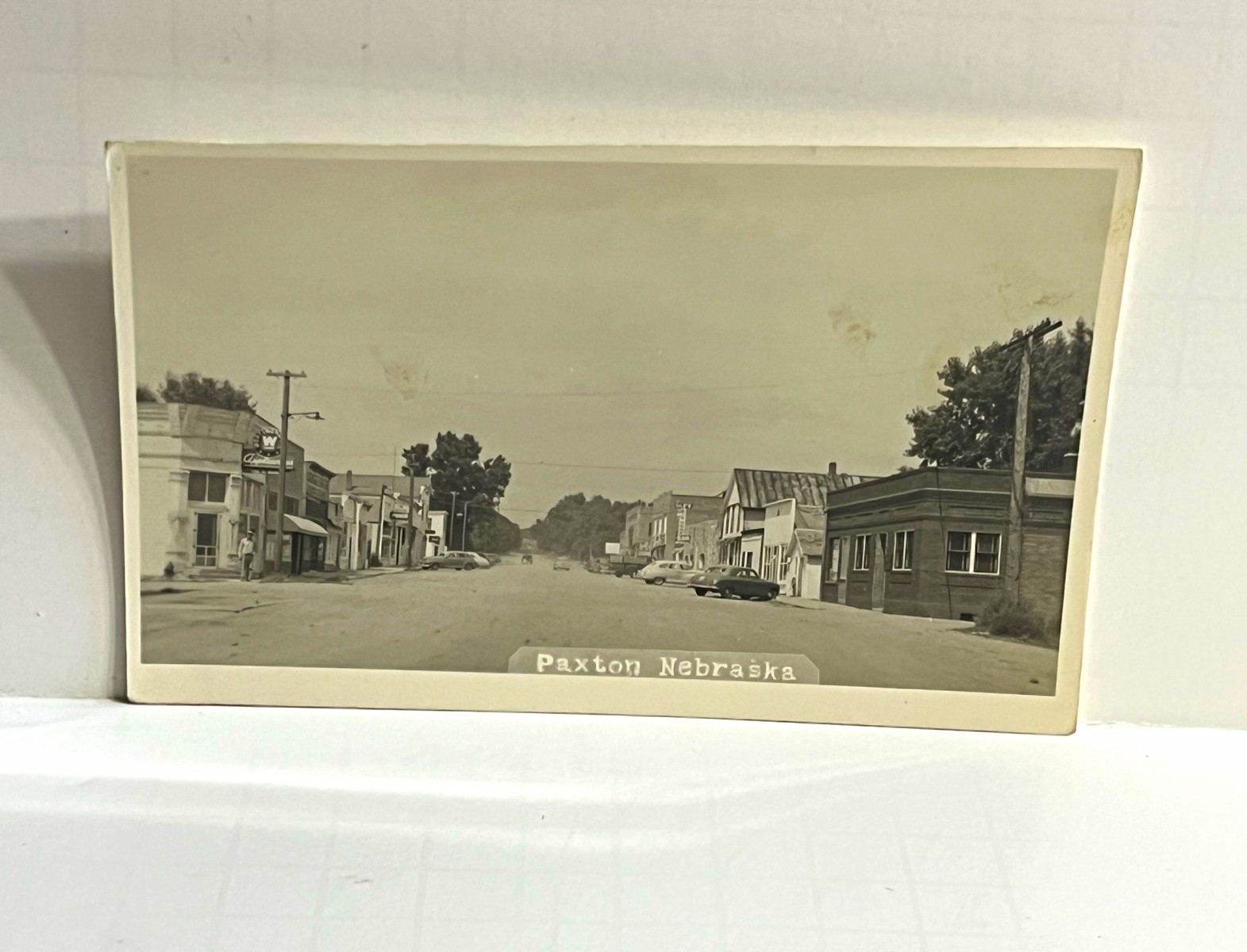 Paxton Nebraska Street Scene Real Photo RPPC Postcard Divided Back Paxton Nebraska Street Scene Real Photo RPPC Postcard Divided Back