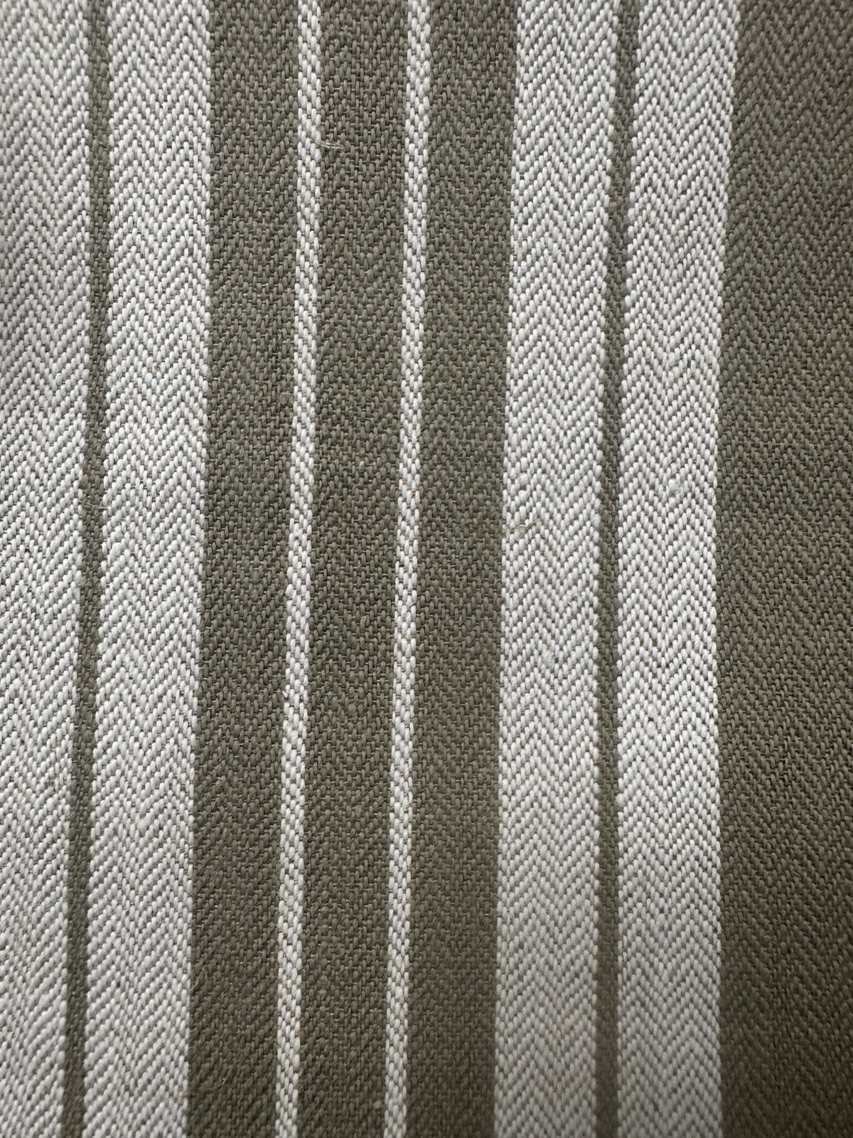 VINTAGE FRENCH METIS TICKING striped sold by the yard unused