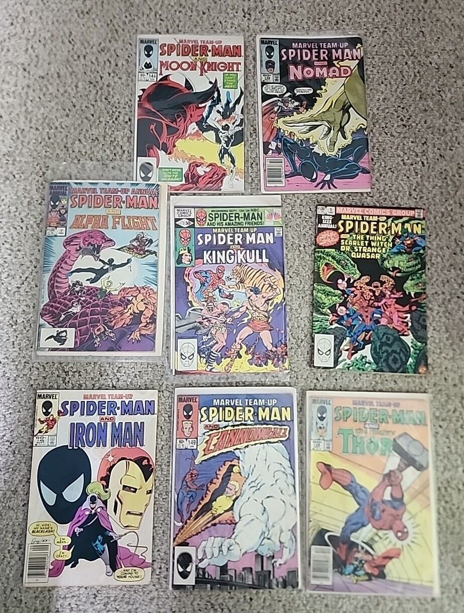 Marvel Team-Up Spider-Man & King Kull Lot of 8  Pristine Comics Bronze Age