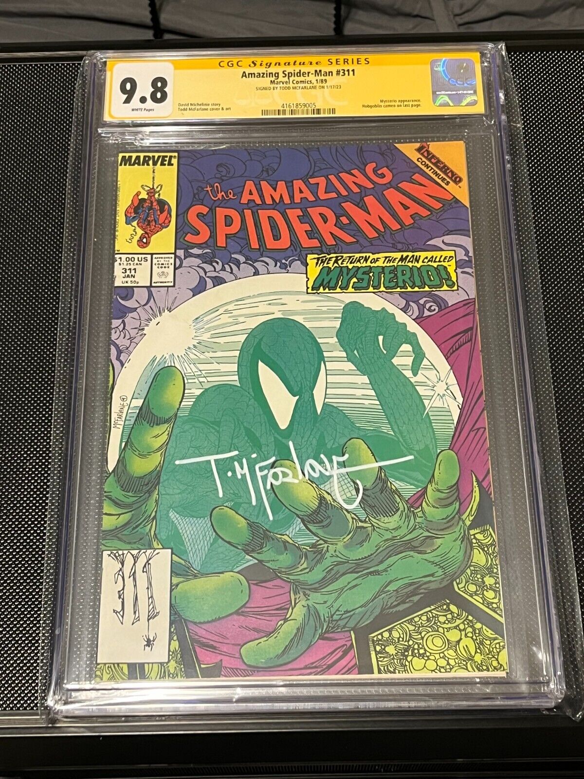 Amazing Spider-Man #311 CGC 9.8 - Signed by Todd McFarlane