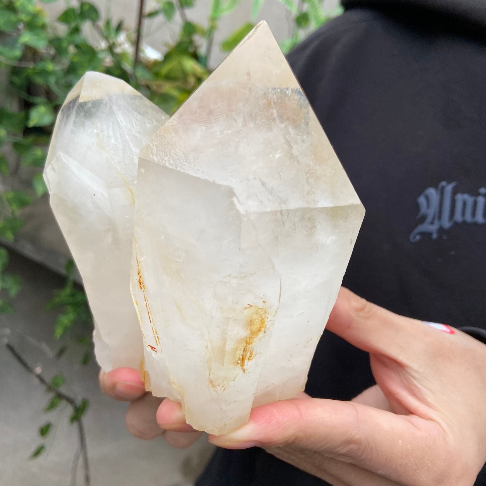 3.1lb Natural clear white crystal quartz cluster rough mineral specimen