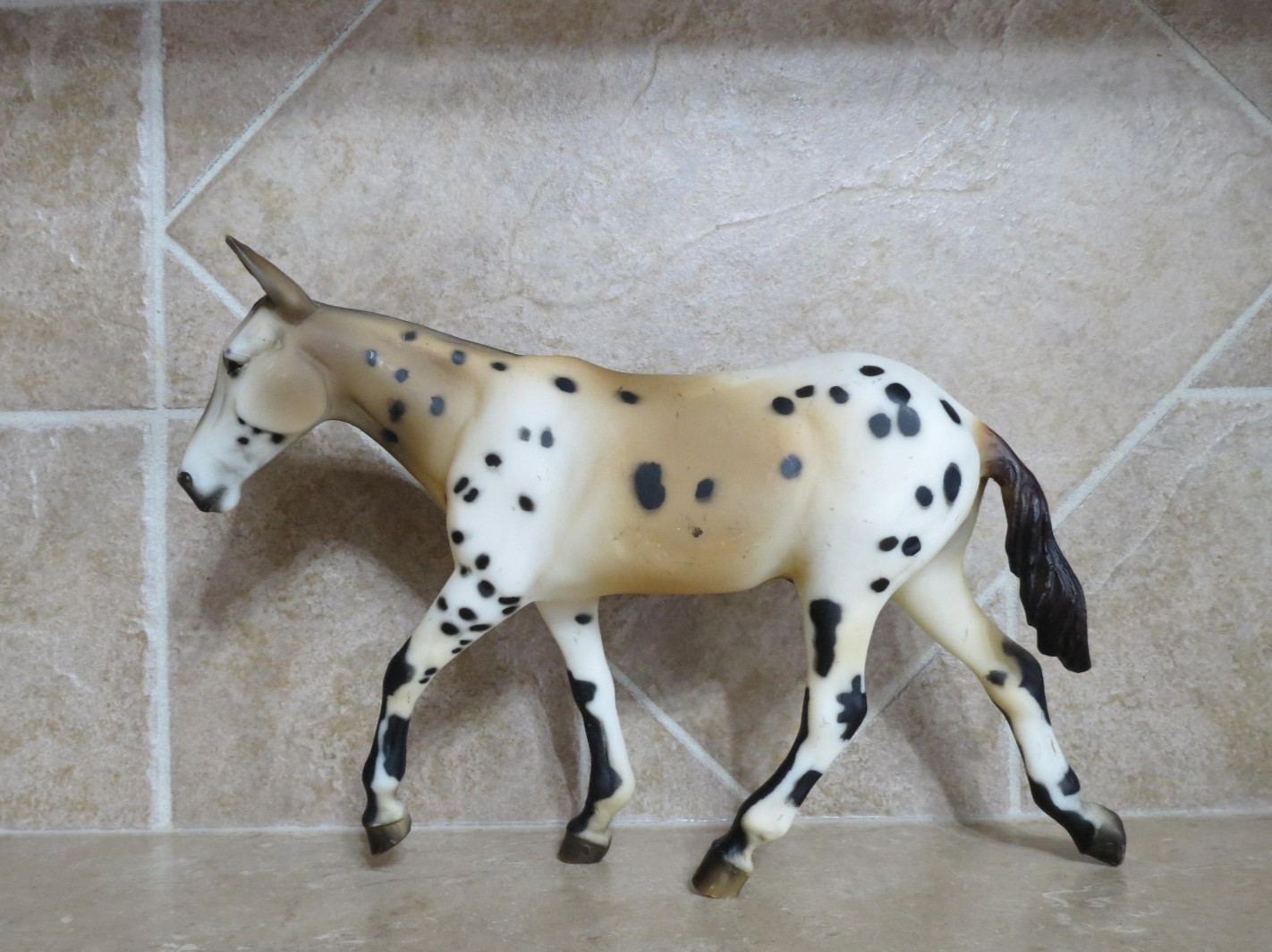 Breyer #1144 Leopard Spotted Mule Brown Sunshine mold retired 2001-02