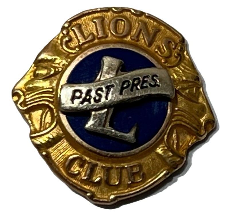 Lions Club Pins - Past President 10K Gold