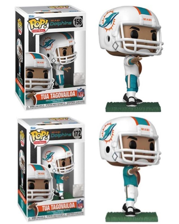 Tua Tagovailoa (Miami Dolphins) NFL Funko Pop Combo (2) Tua Tagovailoa (Miami Dolphins) NFL Funko Pop Combo (2)