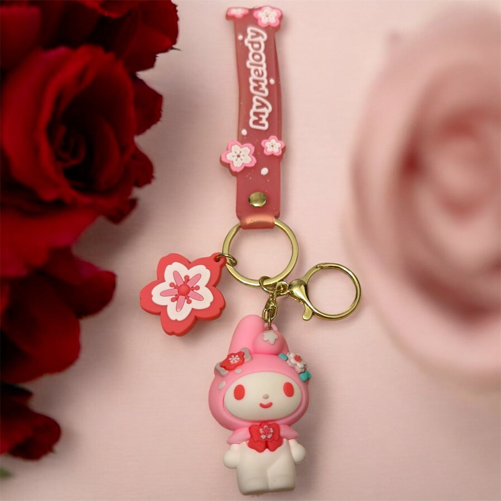 Cute Kuromi Melody San Rio Keychain Kawaii Cartoon  4.5cm-6.5cm