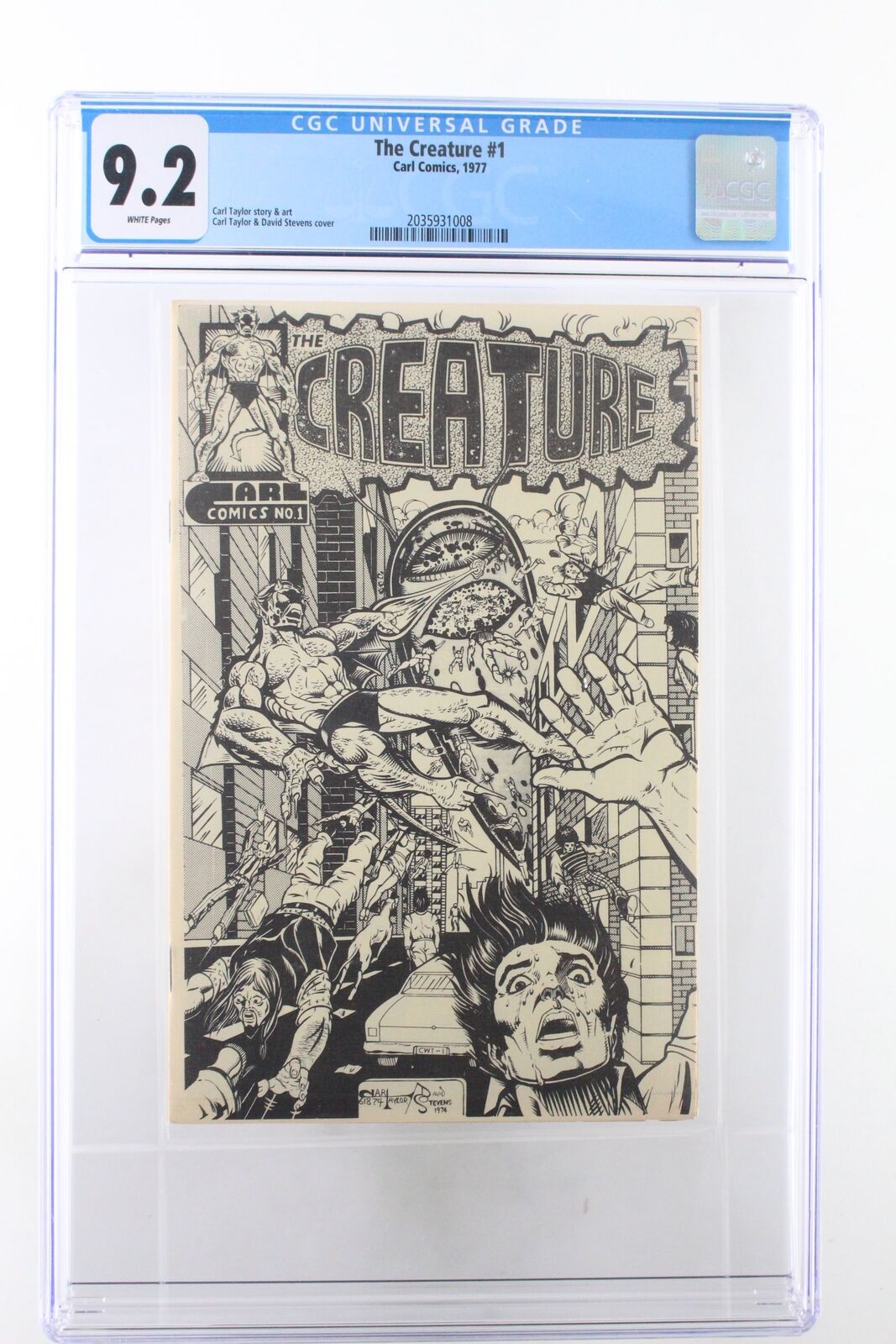 The Creature #1 - Carl Comics 1977 CGC 9.2 Dave Steven\'s 1st Cover Art