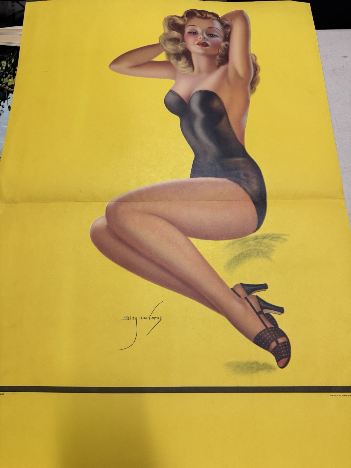 Vintage 1946 Billy Devorss Pin-Up Calendar Salesman Sample LARGE 20” X 45” Vintage 1946 Billy Devorss Pin-Up Calendar Salesman Sample LARGE 20” X 45”