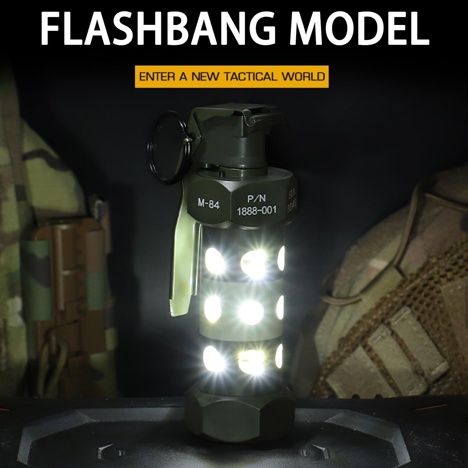 THE DIVISION 2 M84 Flashbang Grenade 1:1 Replica Flashlight 800 Lumens NEW/RARE THE DIVISION 2 M84 Flashbang Grenade 1:1 Replica Flashlight 800 Lumens NEW/RARE