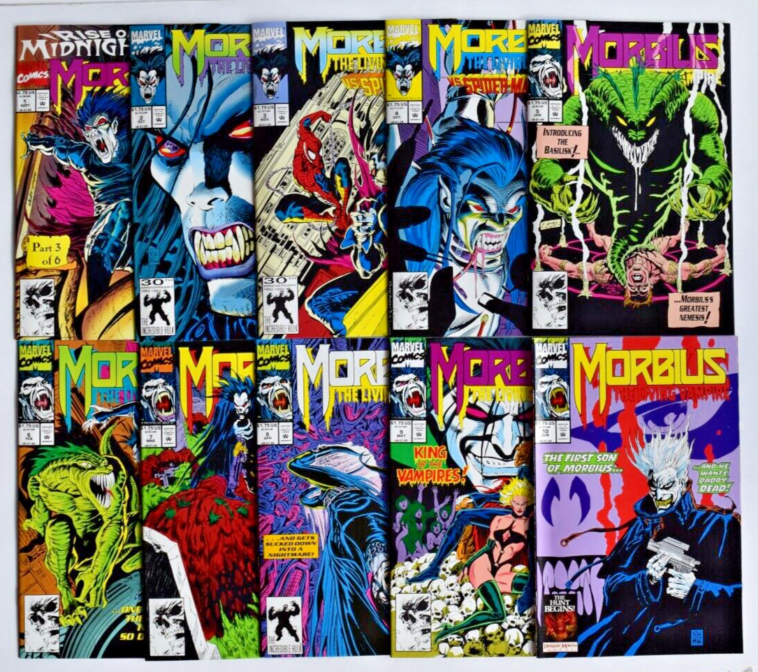 MORBIUS THE LIVING VAMPIRE (1992) 31 ISSUE COMIC RUN #1-32 MARVEL COMICS MORBIUS THE LIVING VAMPIRE (1992) 31 ISSUE COMIC RUN #1-32 MARVEL COMICS