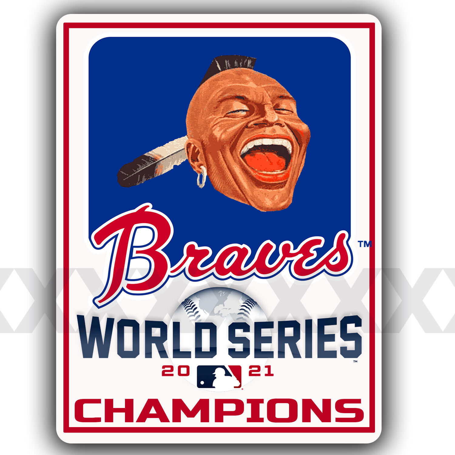 2021 Atlanta Braves World Series Champions Decal Vinyl Sticker 5\