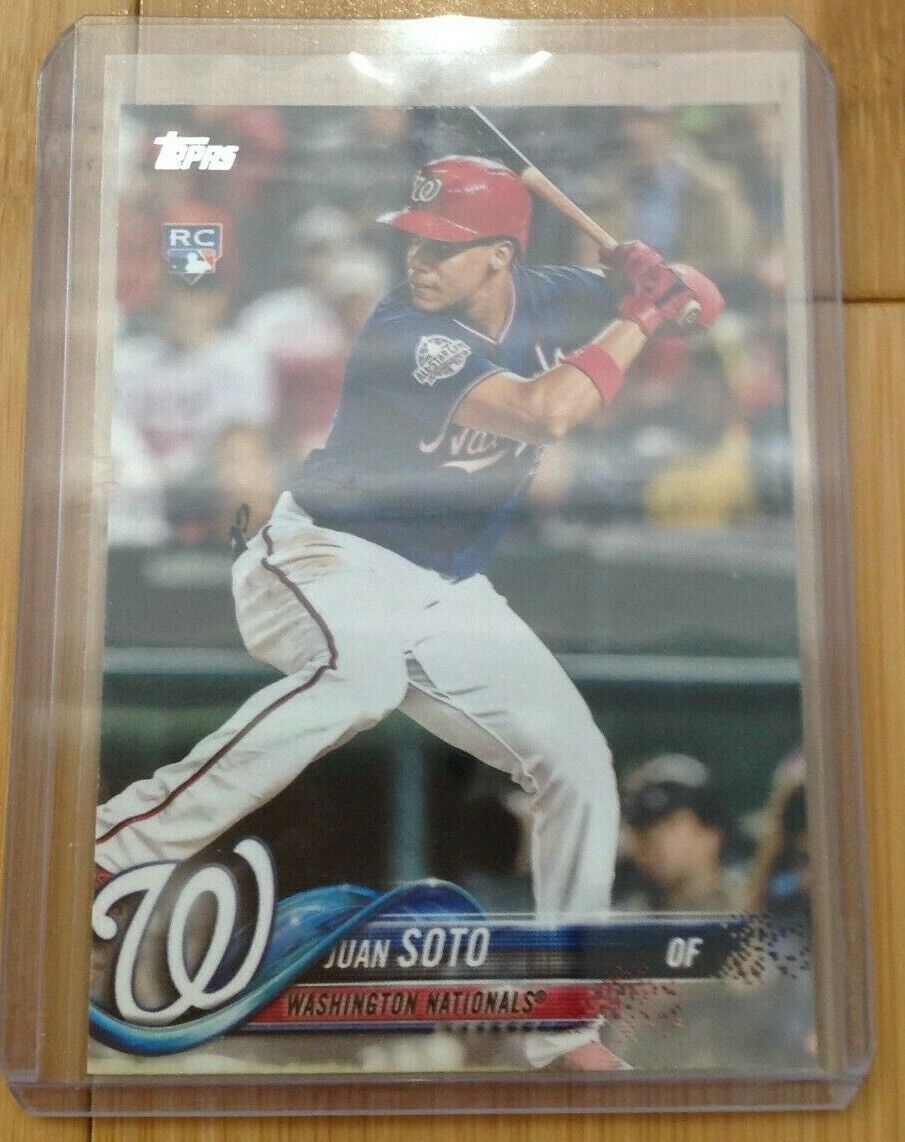 JUAN SOTO 2018 TOPPS UPDATE SERIES RC CARD #US300- NATIONALS