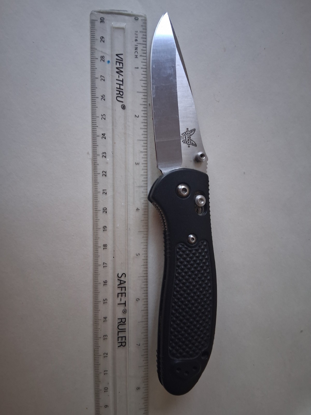 Benchmade 551 griptilian black 154cm Blade Mel Pardue Design Benchmade 551 griptilian black 154cm Blade Mel Pardue Design