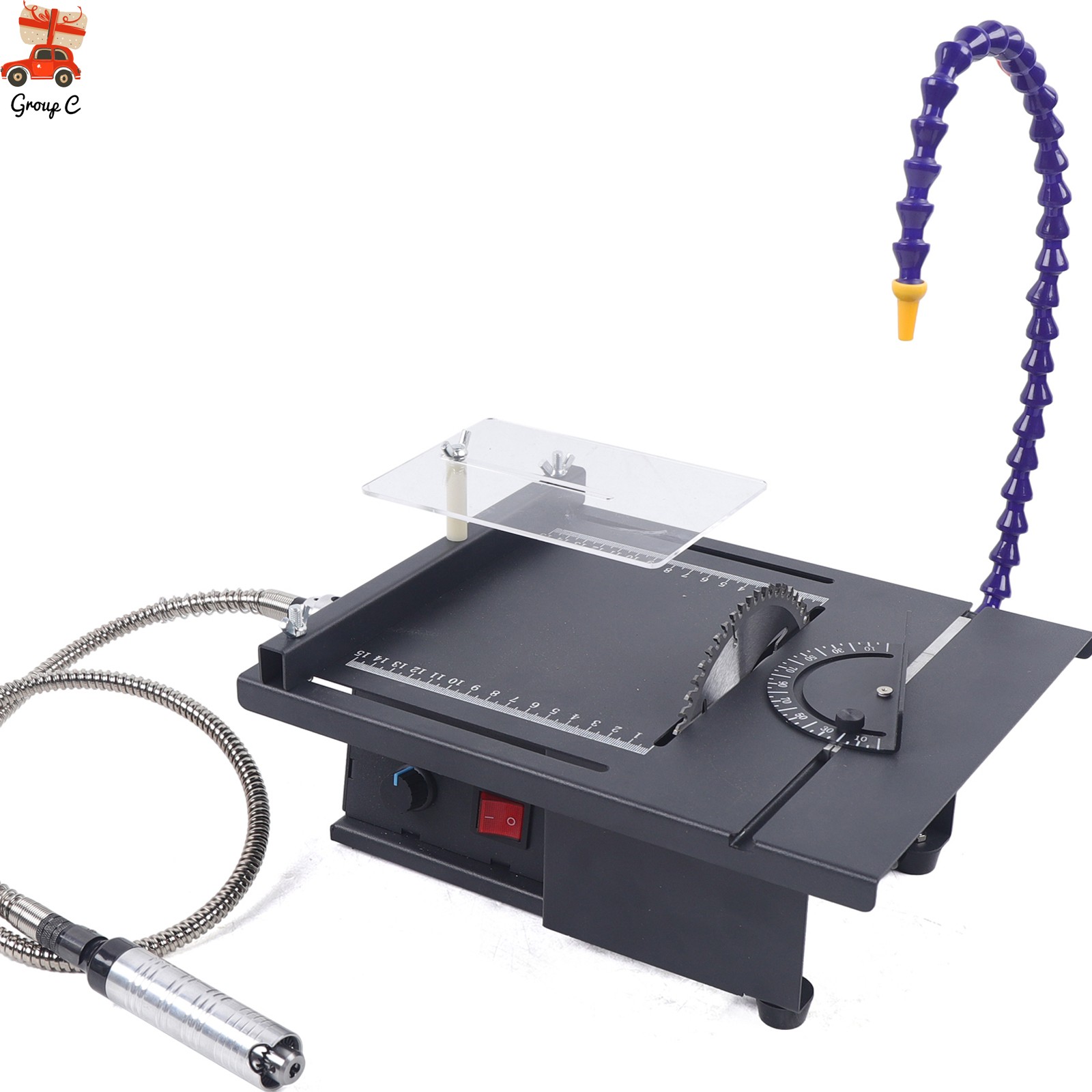 Table Saw Gem Jewelry Rock Bench Polishing Grinding Machine Lathe Polisher 110V.