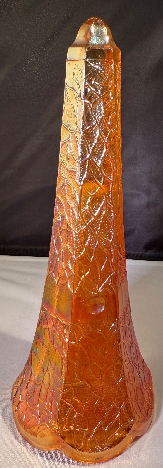 1920s Jeannette Marigold Carnival Glass Car Hearse Limo Bud Approx. 7 1920s Jeannette Marigold Carnival Glass Car Hearse Limo Bud Approx. 7