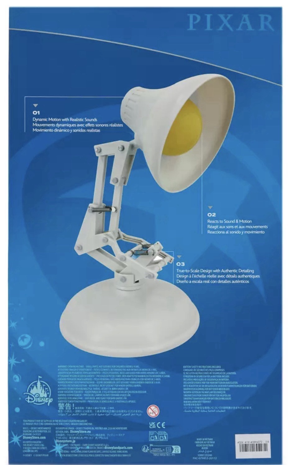 2026 Disney D23 Pixar Lamp Story Collection Luxo Jr. with Motion and Sounds NEW 2026 Disney D23 Pixar Lamp Story Collection Luxo Jr. with Motion and Sounds NEW