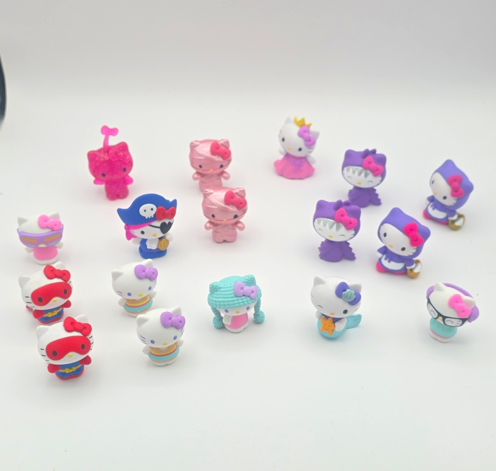 Lot of 17 Sanrio Hello Kitty Mini Collectible Figures - Costume Series
