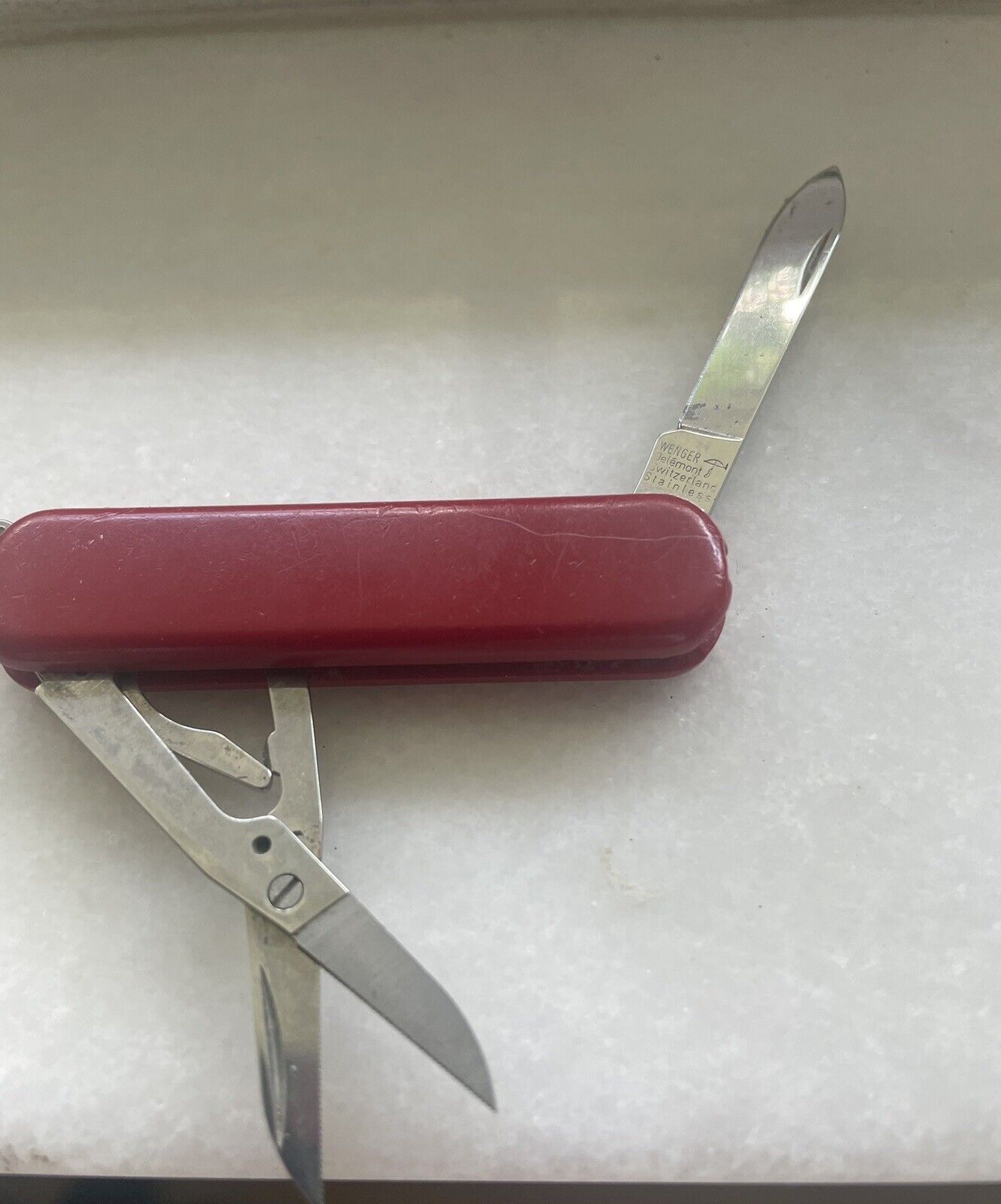 Wenger Swiss  Telemont Single Blade + Scissor Pocket Knife  Vintage
