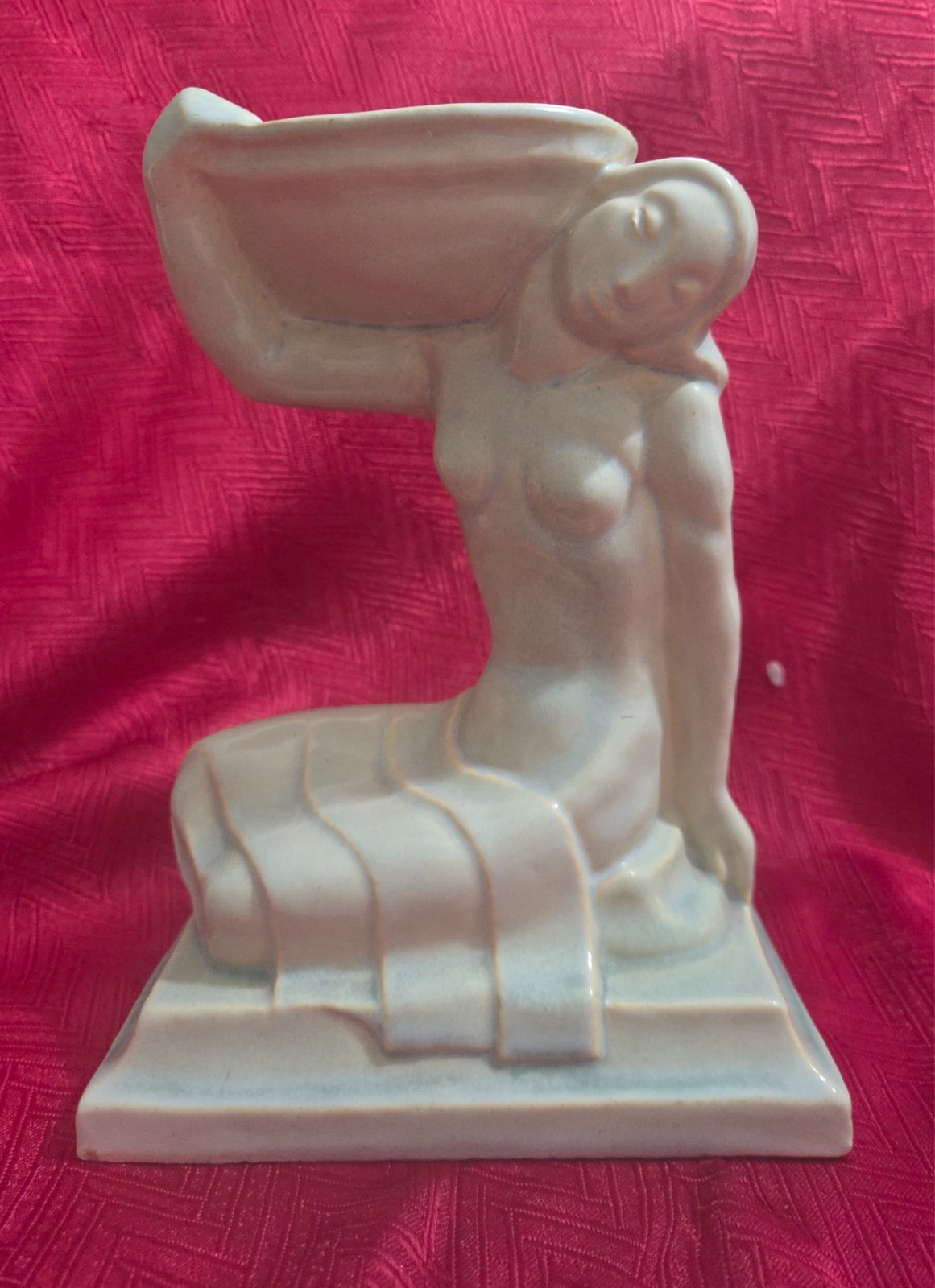 American Encaustic Tile Co. AETCO Pottery Figure Leon Victor-Solon Design American Encaustic Tile Co. AETCO Pottery Figure Leon Victor-Solon Design