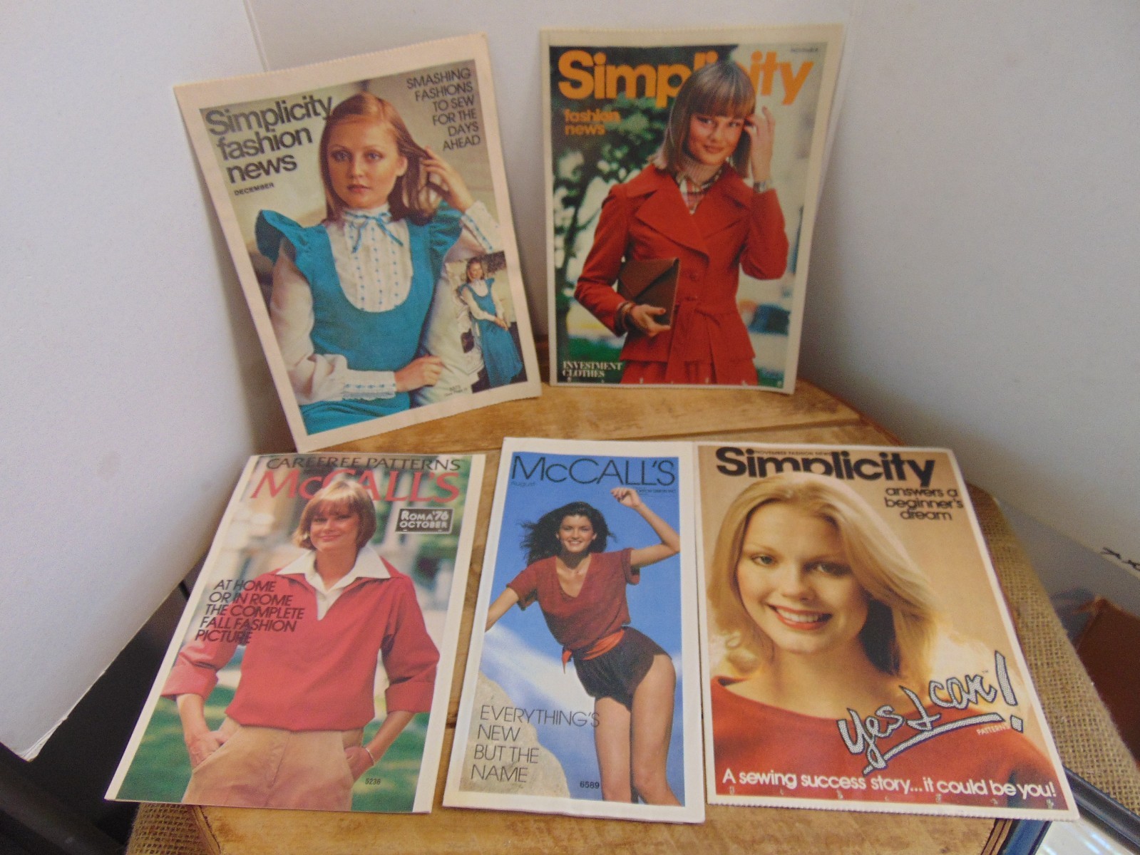 Vtg 1970's Simplicity & McCalls Fashion News - Lot of 5 Vtg 1970's Simplicity & McCalls Fashion News - Lot of 5