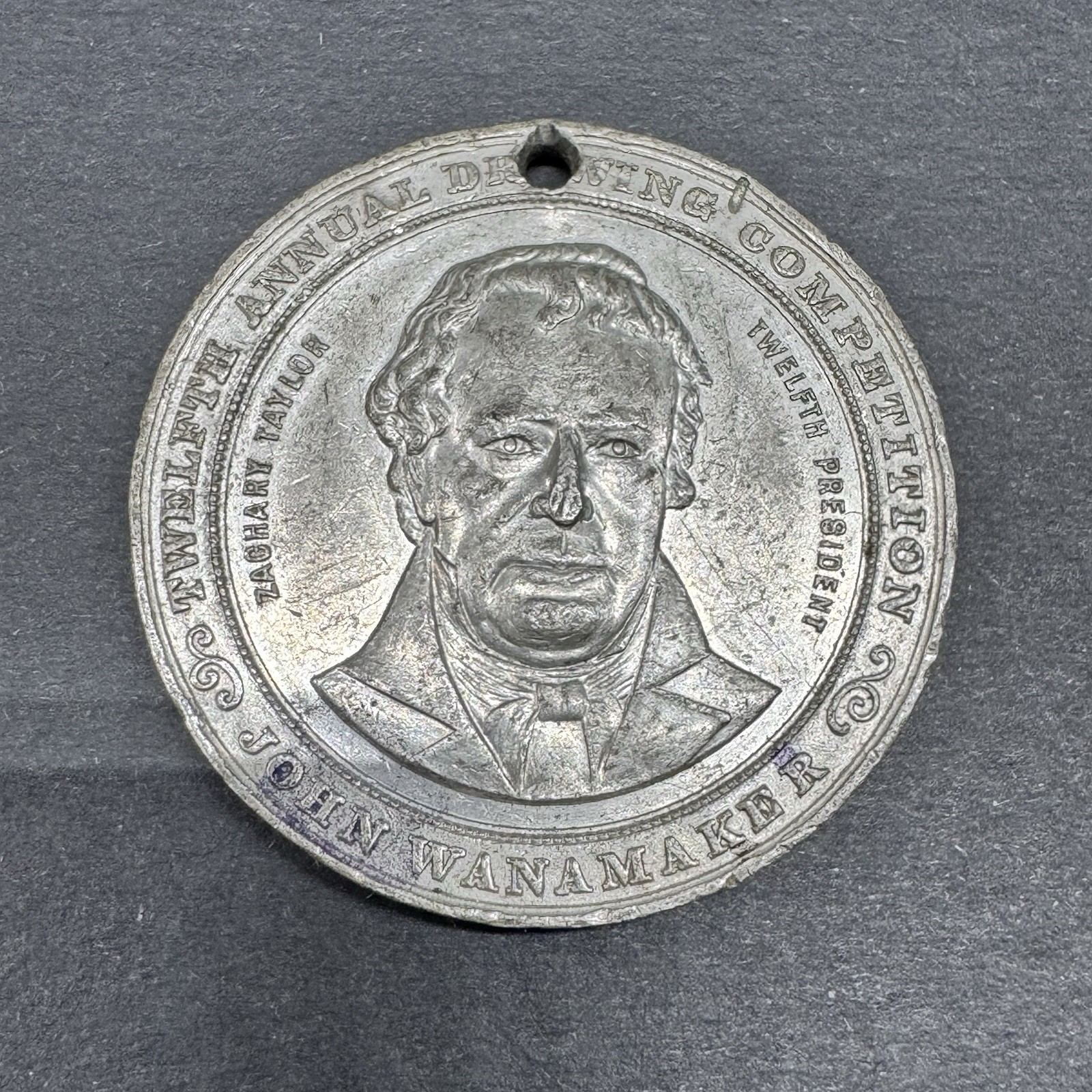 1923 John Wanamaker 12th Annual Children's Christmas Drawing Competition Medal.