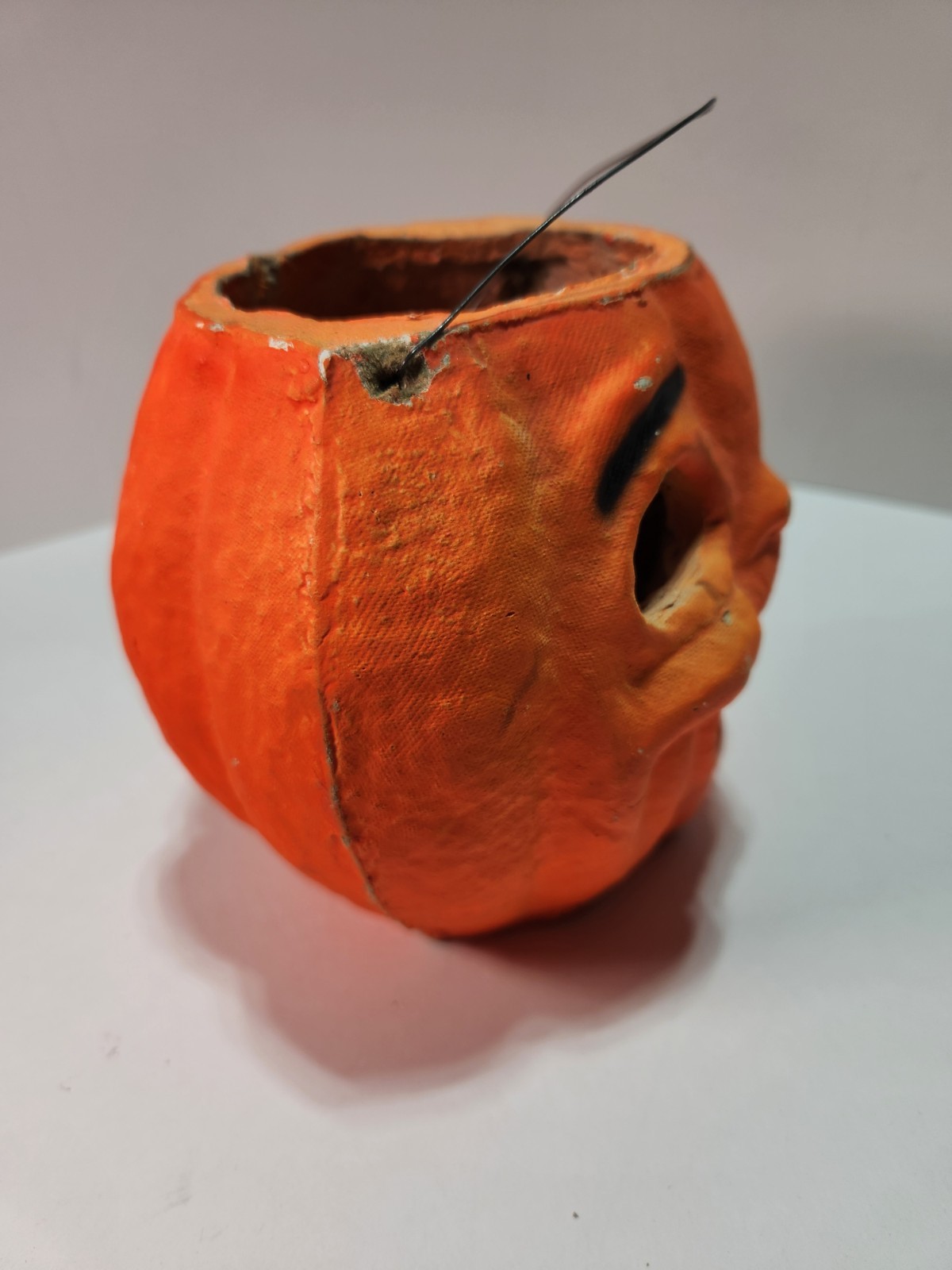VTG Antique 1930s Halloween  Paper Mache Jack O Lantern