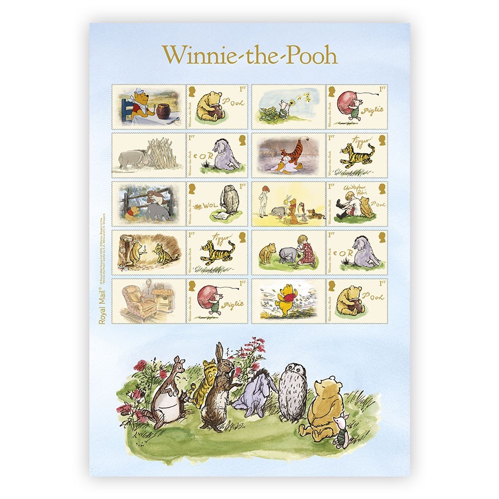 Winnie the Pooh Stamps Collectors Sheet from Royal Mail Winnie the Pooh Stamps Collectors Sheet from Royal Mail
