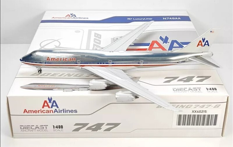 JC Wings XX40215 American Airlines Boeing 747-8I N748AA Diecast 1/400 Jet Model JC Wings XX40215 American Airlines Boeing 747-8I N748AA Diecast 1/400 Jet Model