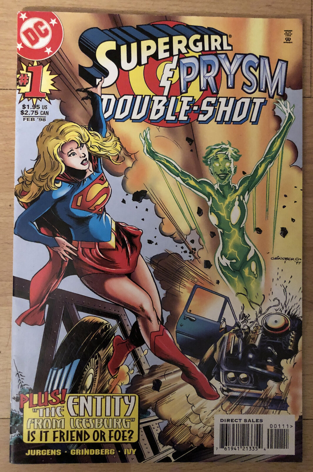 Supergirl Prism Double 1; Apps: Fringe & Jugular; Ads Cal Ripken Jr & James Bond