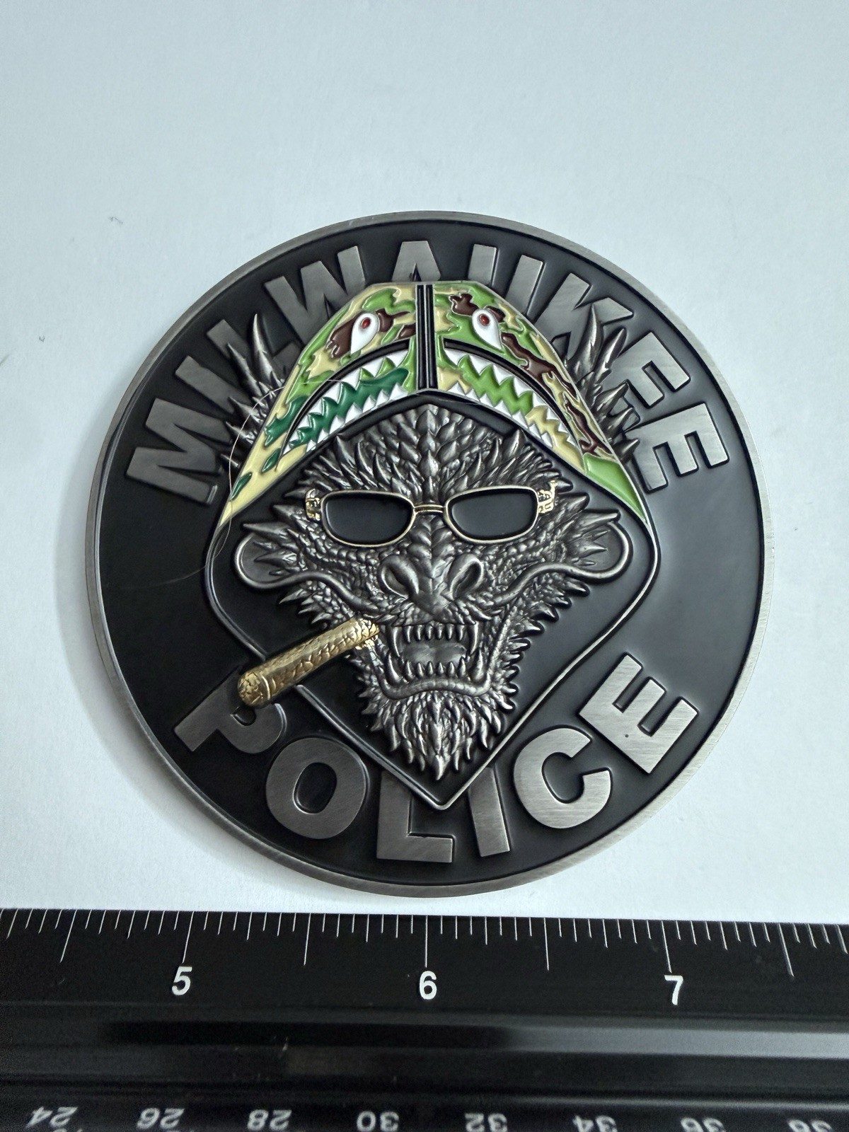 Milwaukee Police Puff the Dragon 961.41(1m) Challenge Coin