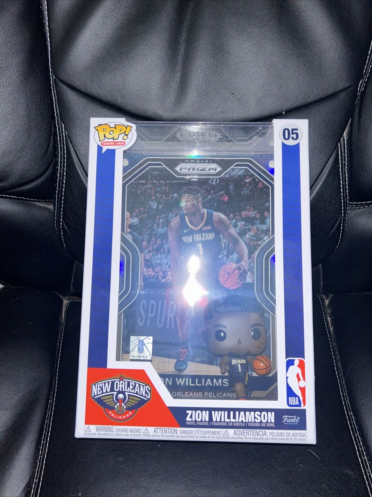 Funko Pop Zion Williamson 2020-21 Panini Prizm NBA Trading Card NEW ON HAND