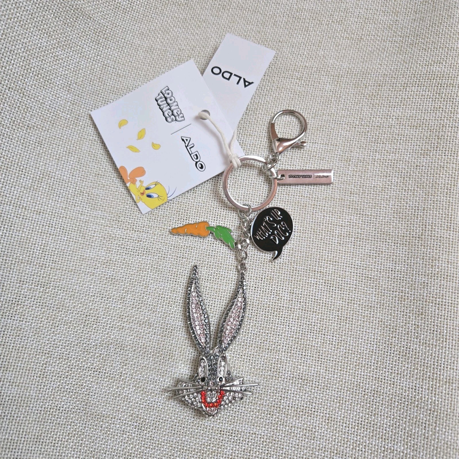 Looney Tunes X Aldo Bugs Bunny Bling Keychain Bag Charm Limited Edition NWT Looney Tunes X Aldo Bugs Bunny Bling Keychain Bag Charm Limited Edition NWT