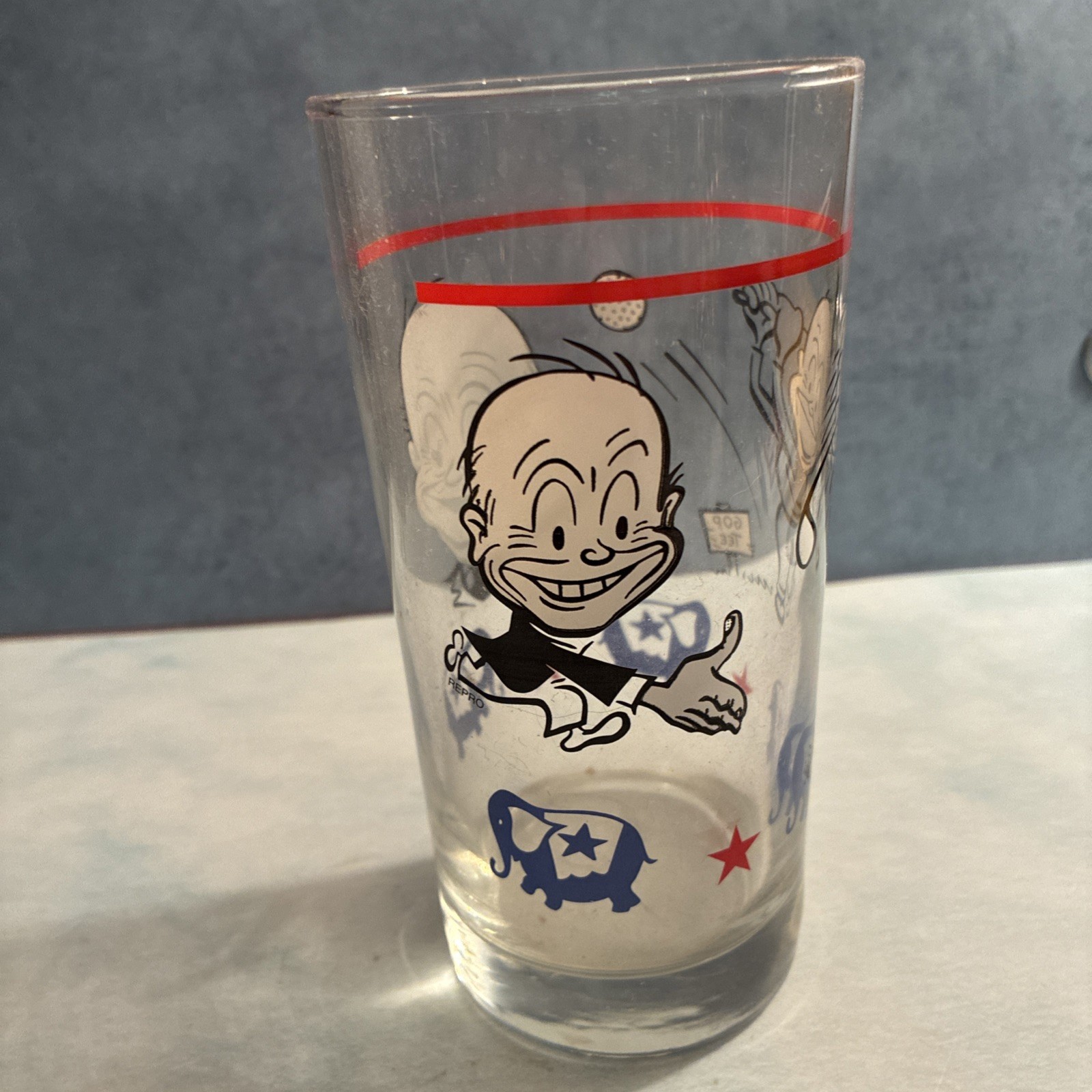 Vintage Dwight Eisenhower Presidential Campaign Glass Tumbler Vintage Dwight Eisenhower Presidential Campaign Glass Tumbler