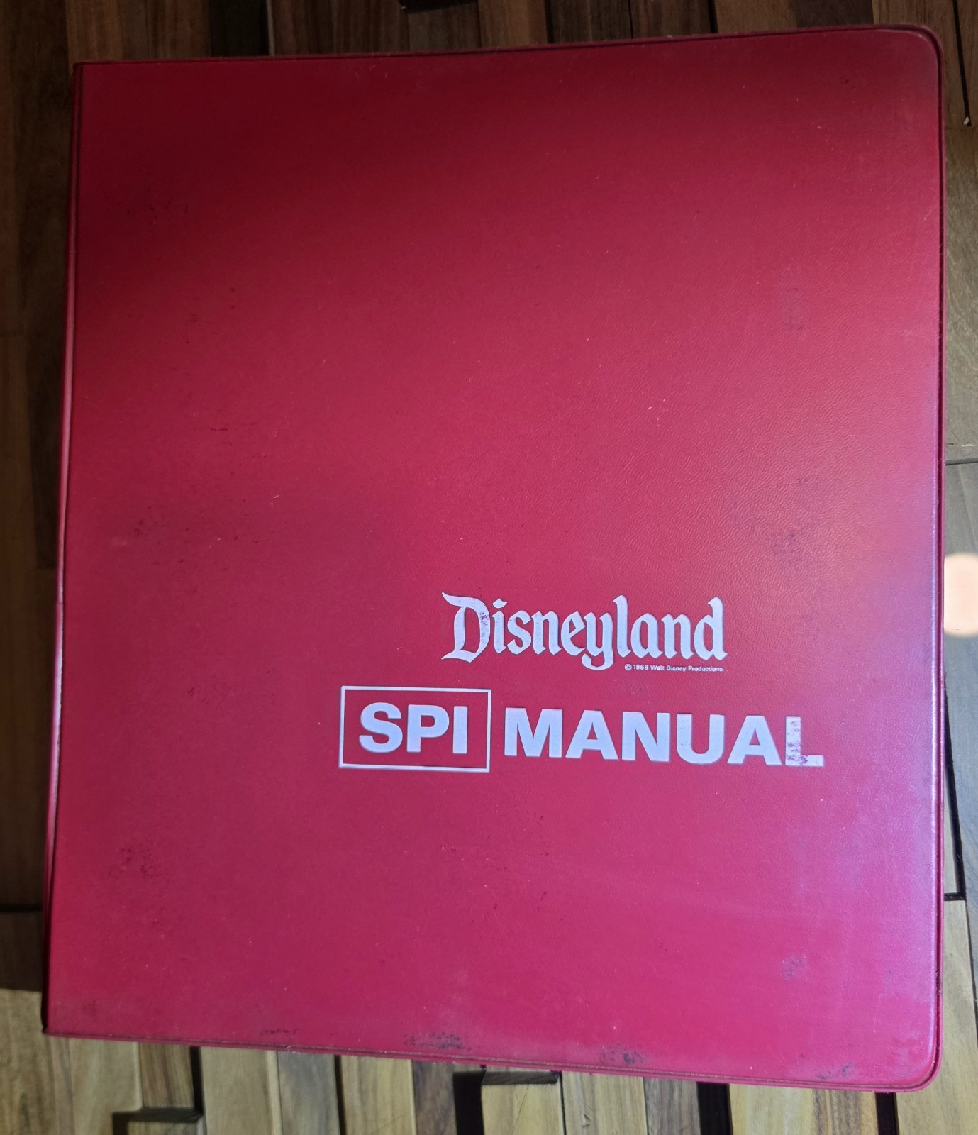 Vtg 1968 Disneyland SPI Manual Complete Binder Cast Member Employee Vtg 1968 Disneyland SPI Manual Complete Binder Cast Member Employee