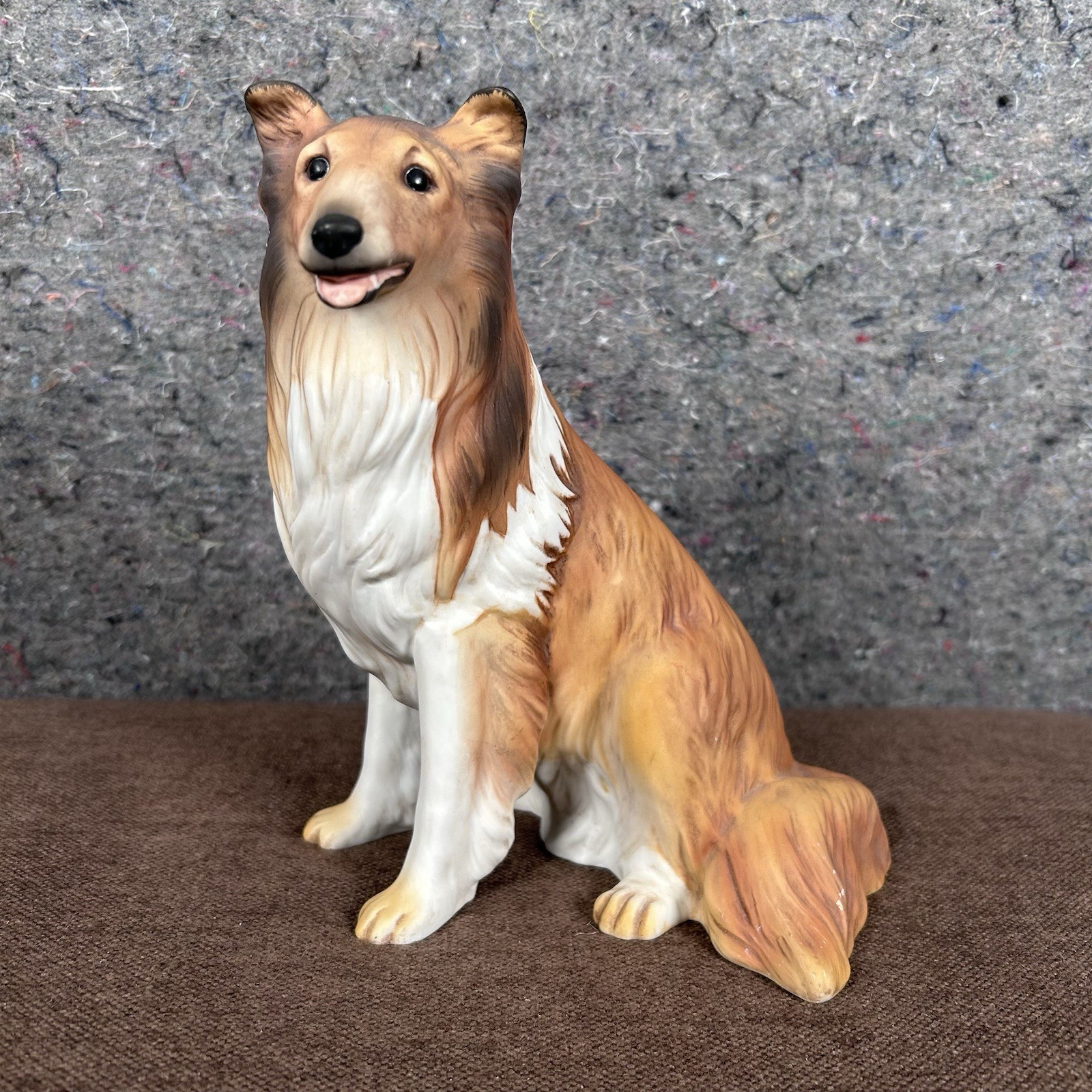 Vintage HOMCO Collie Lassie Dog Statue 1986 Masterpiece Porcelain 8.25” Vintage HOMCO Collie Lassie Dog Statue 1986 Masterpiece Porcelain 8.25”