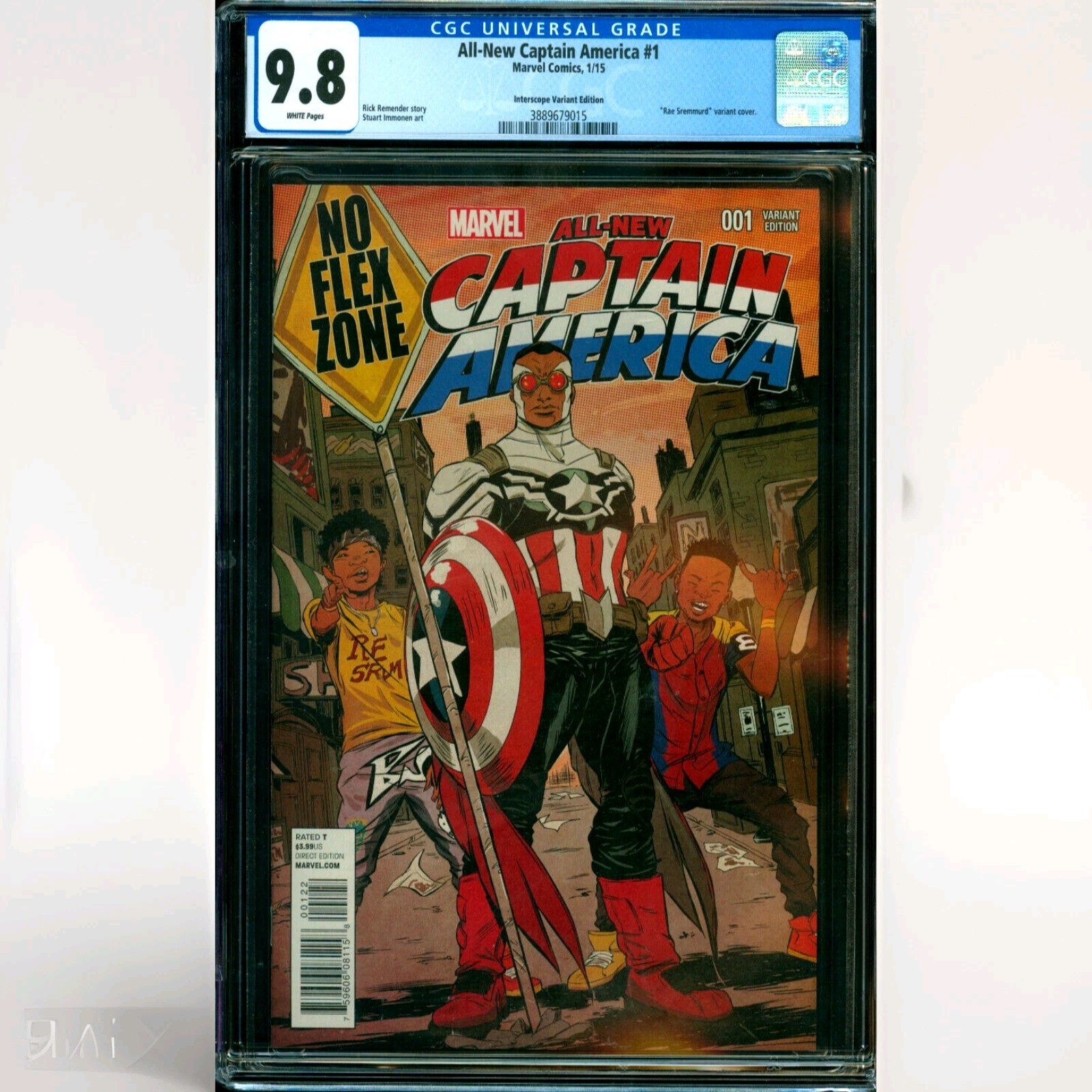 ALL-NEW CAPTAIN AMERICA #1 CGC 9.8 Rae Sremmurd No Flex Zone Variant Hip Hop