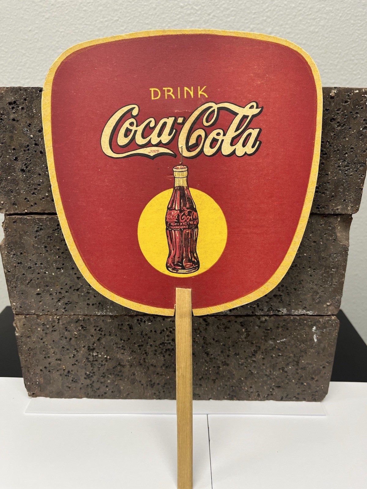 Vintage Original Coca Cola Advertising Fan from 1930’s Great Condition B Vintage Original Coca Cola Advertising Fan from 1930’s Great Condition B