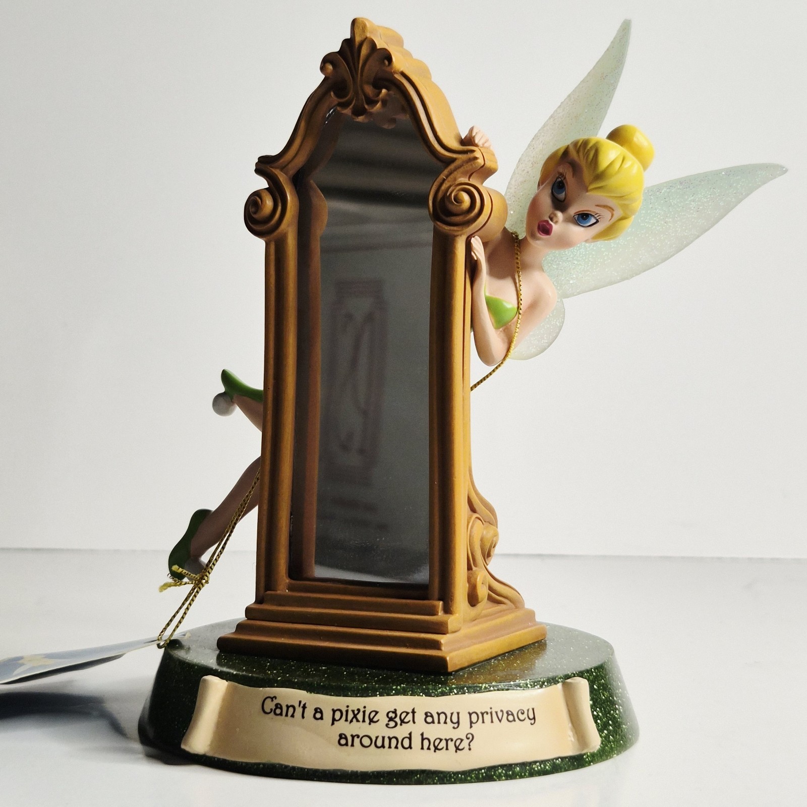 Disney Impressions Tinker Bell Mirror Figure Life According to Pixie Privacy NIB Disney Impressions Tinker Bell Mirror Figure Life According to Pixie Privacy NIB