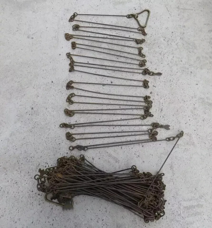 Vintage JC Chester Brass Steel , 20 Miter Gunther's & Engineer's Chain
