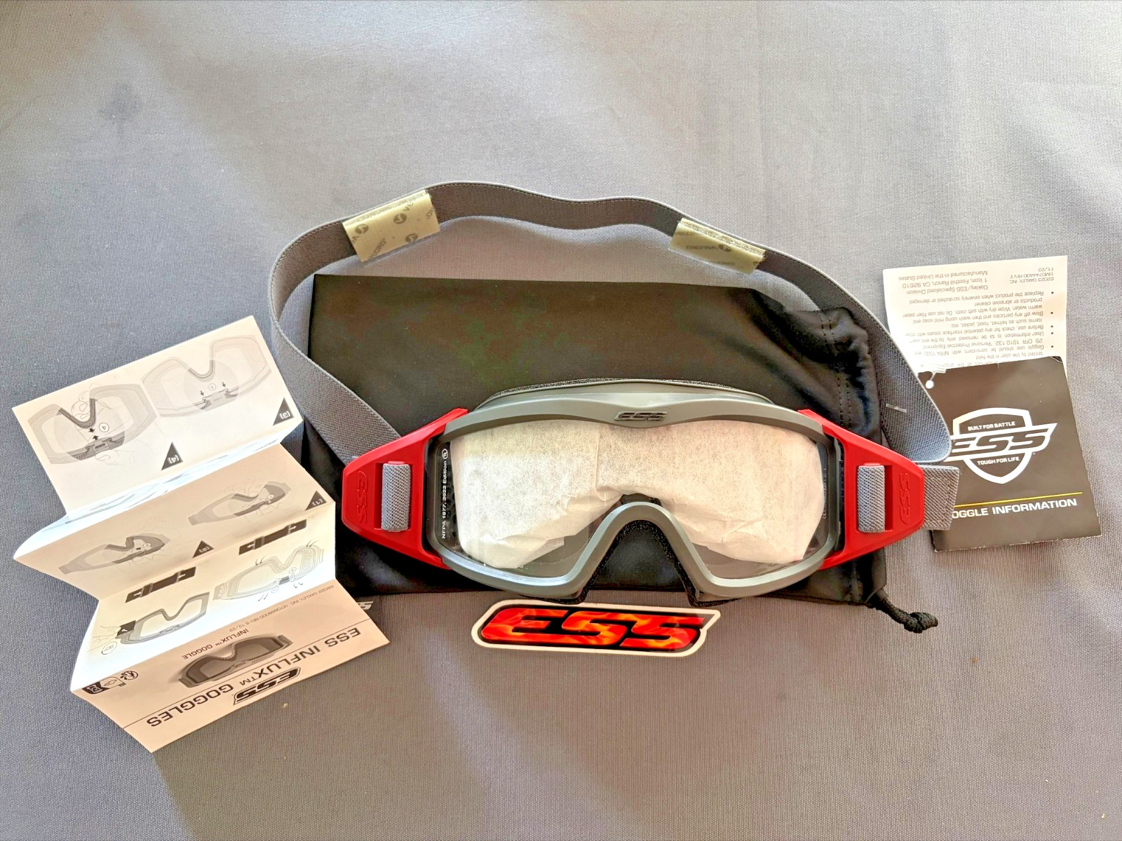 ESS Goggles ESS NFPA 1977 edition 2022 Military Tactical Goggles – New with Tags ESS Goggles ESS NFPA 1977 edition 2022 Military Tactical Goggles – New with Tags