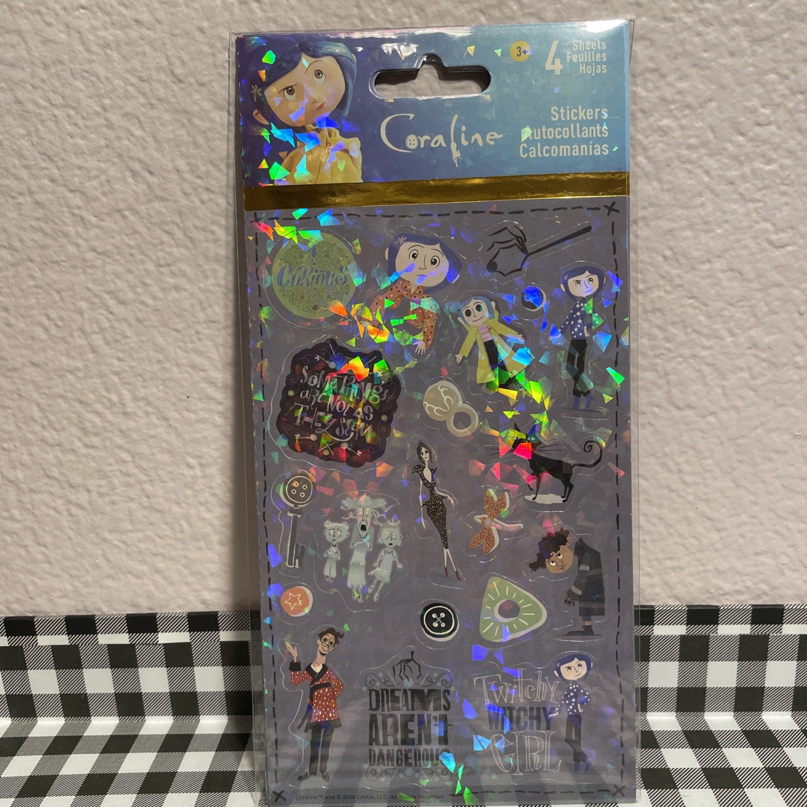80-PCS Coraline 4 Sheet Sticker Sheets
